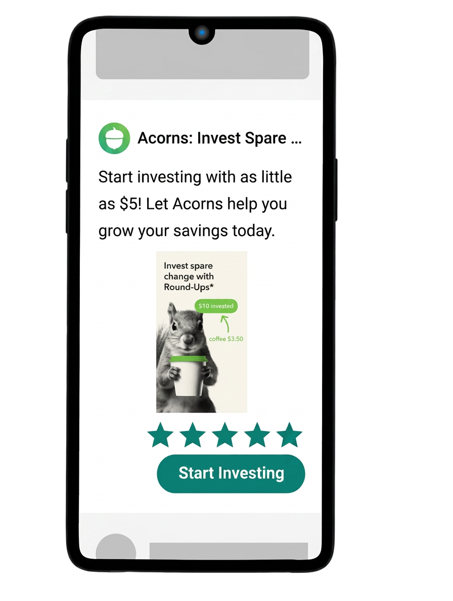 Acorns — Native ad